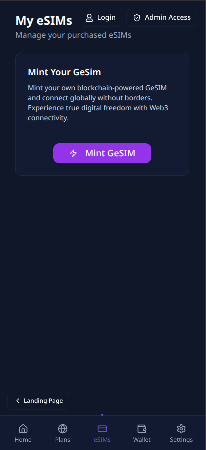 Top up with USDC or fiat instantly via on-ramps.